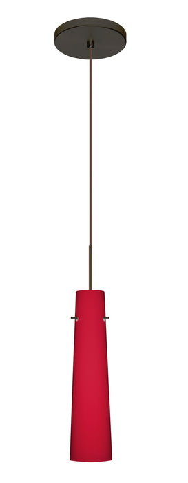 Besa 1XT-5674RM-BR One Light Pendant, Bronze