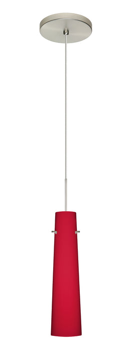 Besa 1XT-5674RM-SN One Light Pendant, Nickel