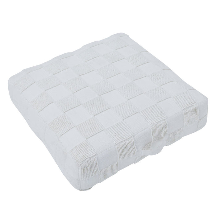 Renwil PF045 Floor Pouf, Ivory
