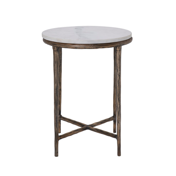 Renwil TA486 Side Table, Antique Brass