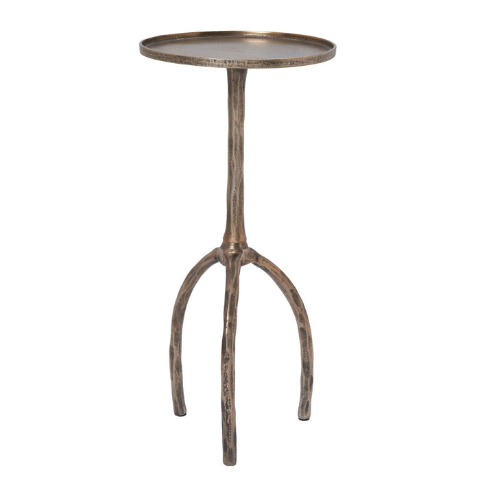 Renwil TA488 Side Table, Antique Brass