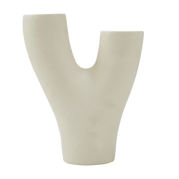 Renwil VAS281 Vase, Textured Beige Semi-Gloss