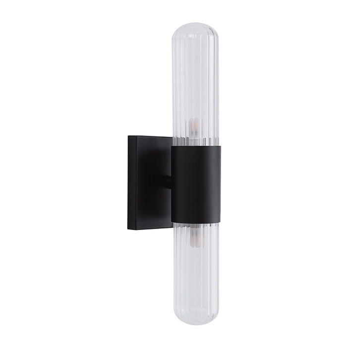 Renwil WS135 LED Wall Sconce, Ribbed Clear