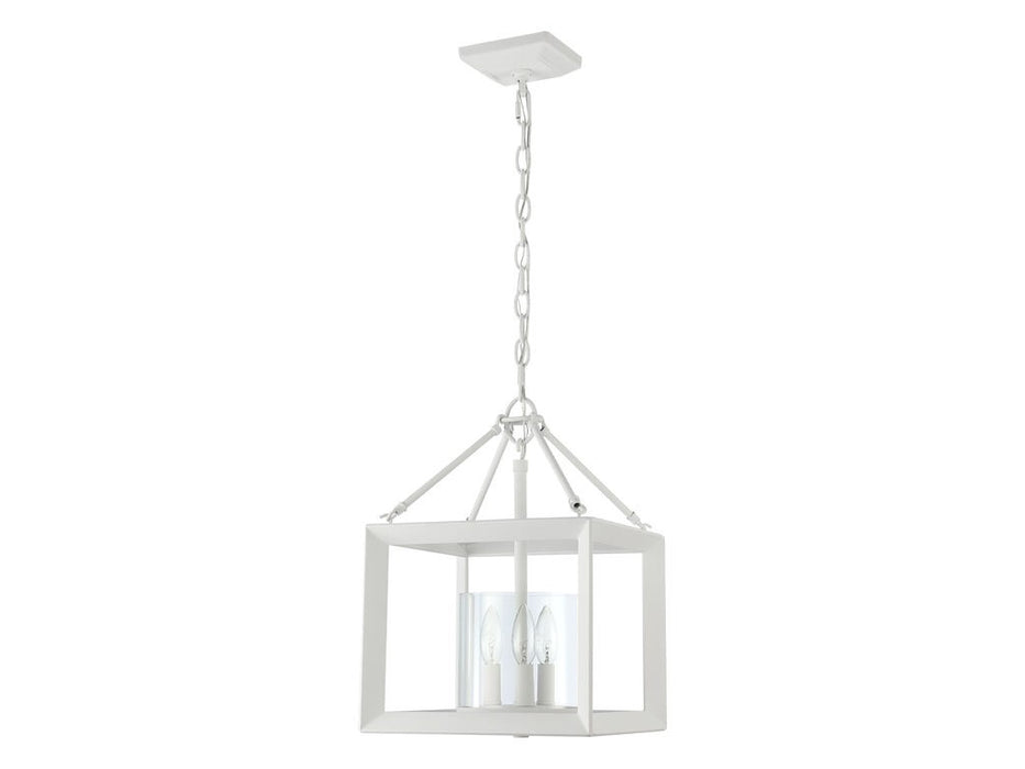 Golden 2073-M3 NWT-CLR Three Light Pendant, Natural White