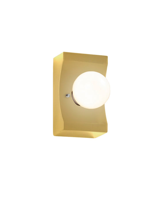 Justice Designs CER-3025-MYLW One Light Wall Sconce, Muted Yellow