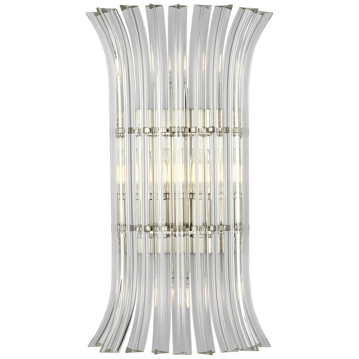 Visual Comfort Signature ARN 2076PN-CG LED Wall Sconce, Polished Nickel