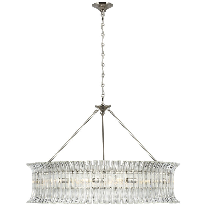 Visual Comfort Signature ARN 5070PN-CG LED Chandelier, Polished Nickel