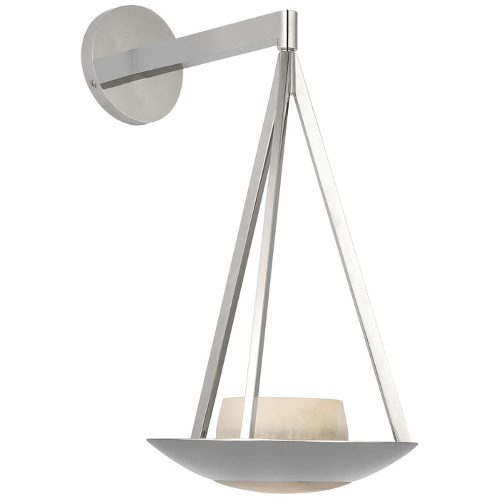 Visual Comfort Signature BBL 2165PN-ALB LED Wall Sconce, Polished Nickel