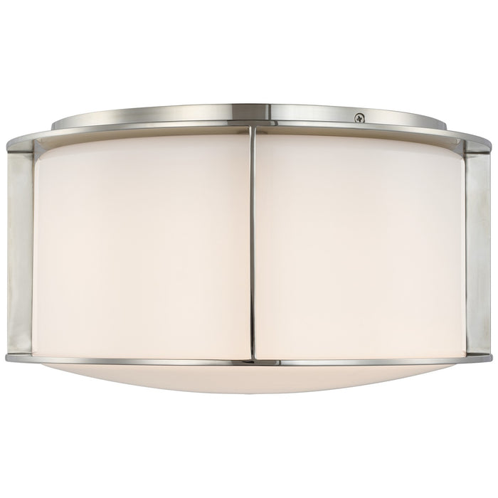 Visual Comfort Signature BBL 4191PN-WG LED Flush Mount, Polished Nickel