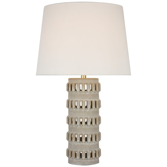 Visual Comfort Signature CHA 8630DST-L LED Table Lamp, Dusted Stone