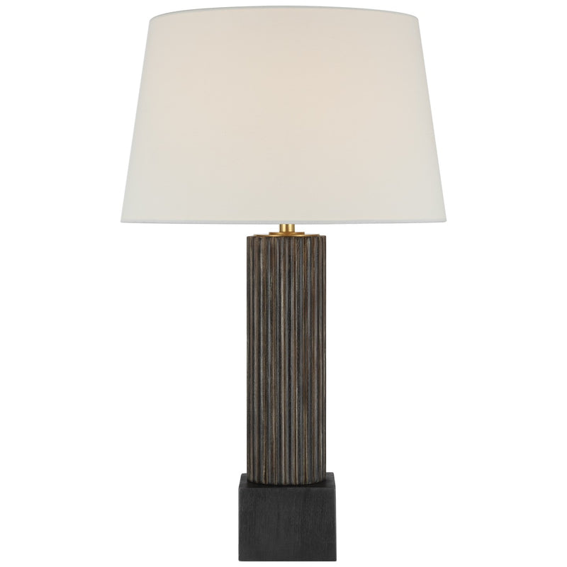 Visual Comfort Signature CHA 8680VTW/EBO-L LED Table Lamp, Vintage Walnut and Ebonized Oak