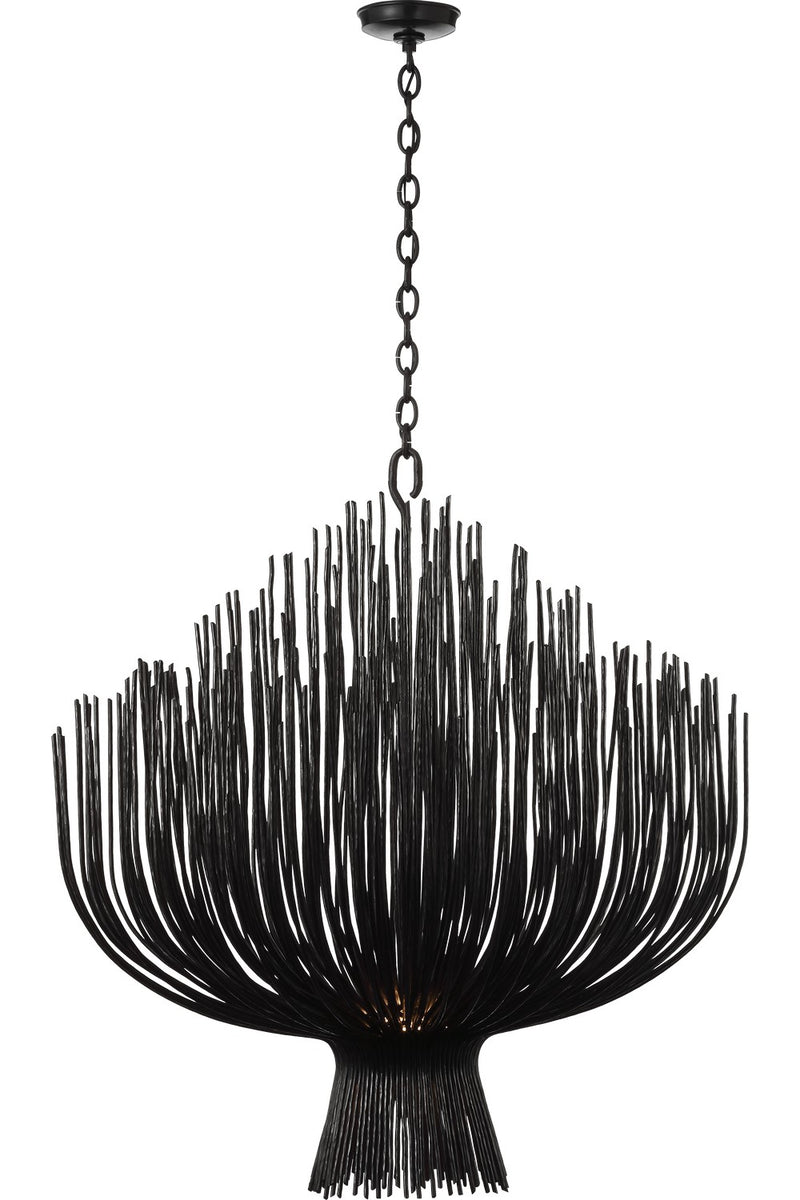 Visual Comfort Signature CHC 5140AI LED Chandelier, Aged Iron