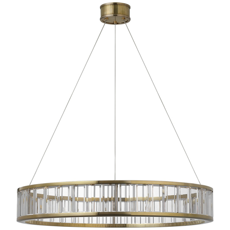 Visual Comfort Signature CHC 5800AB-CG LED Chandelier, Antique-Burnished Brass