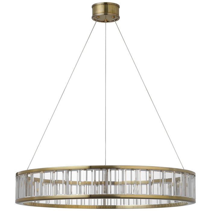 Visual Comfort Signature CHC 5800AB-CG LED Chandelier, Antique-Burnished Brass