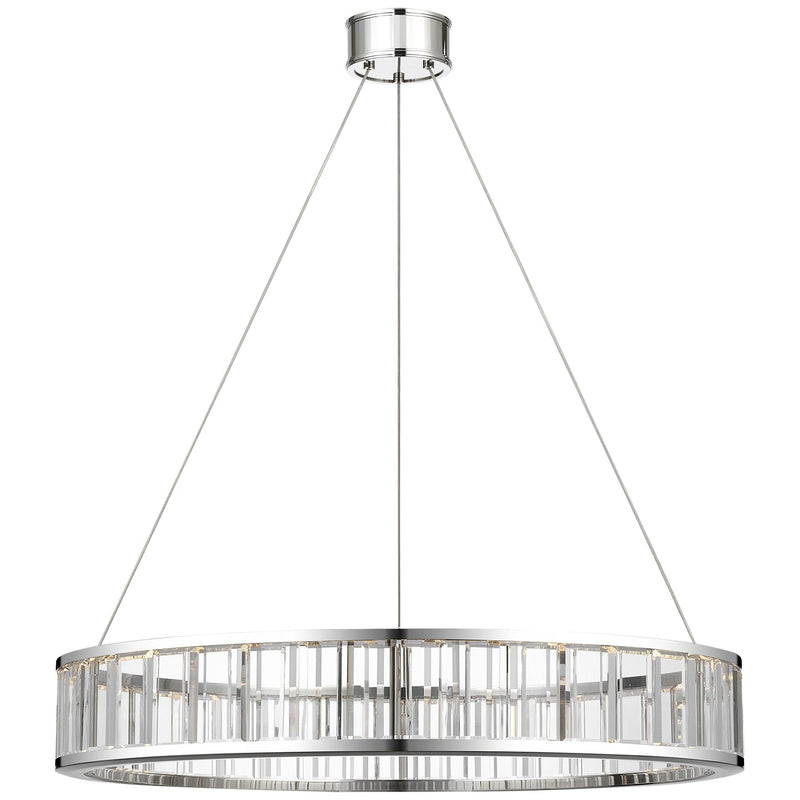 Visual Comfort Signature CHC 5800PN-CG LED Chandelier, Polished Nickel