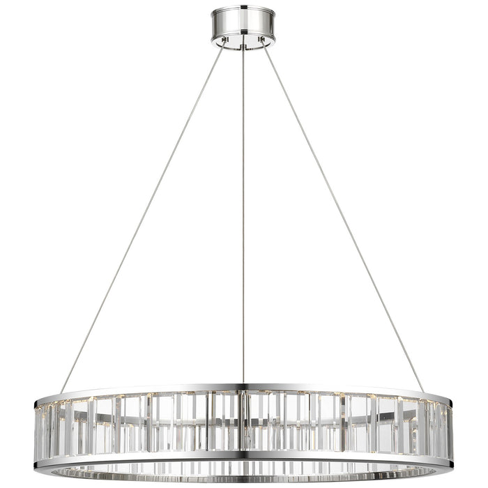 Visual Comfort Signature CHC 5800PN-CG LED Chandelier, Polished Nickel