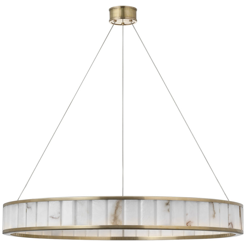 Visual Comfort Signature CHC 5801AB-ALB LED Chandelier, Antique-Burnished Brass