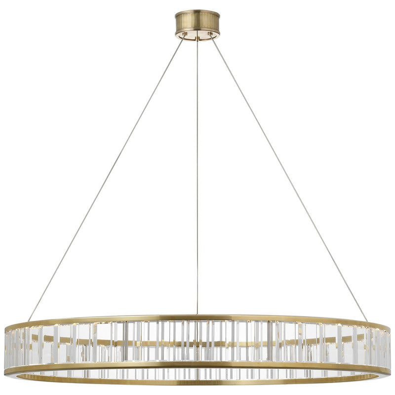 Visual Comfort Signature CHC 5801AB-CG LED Chandelier, Antique-Burnished Brass