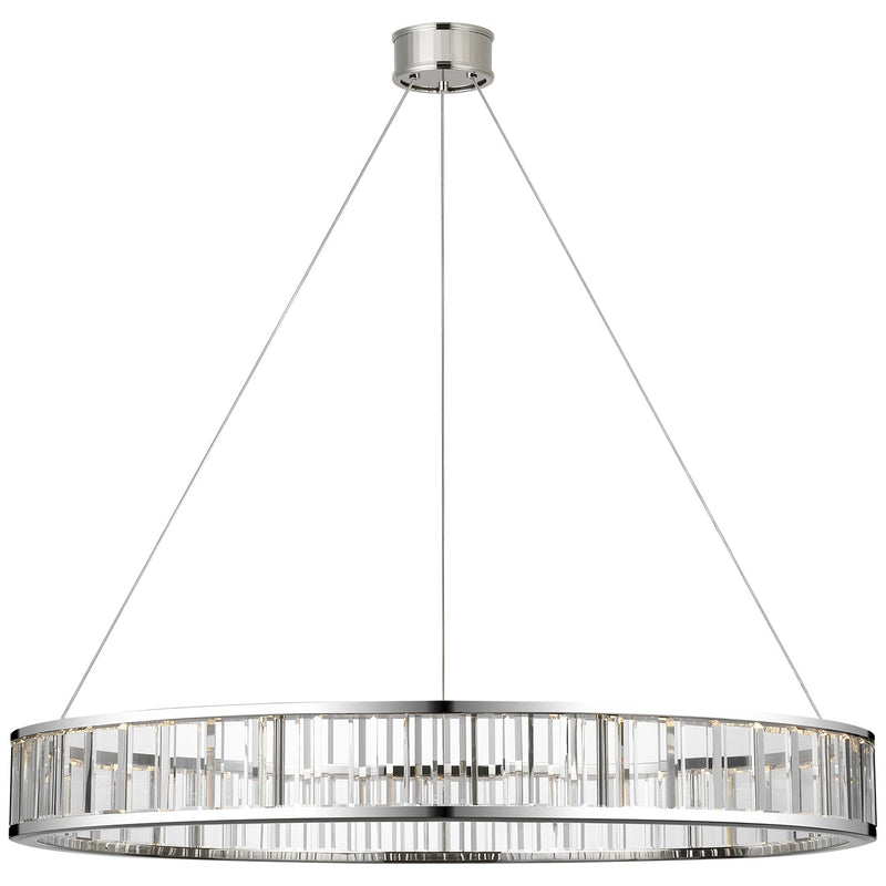 Visual Comfort Signature CHC 5801PN-CG LED Chandelier, Polished Nickel