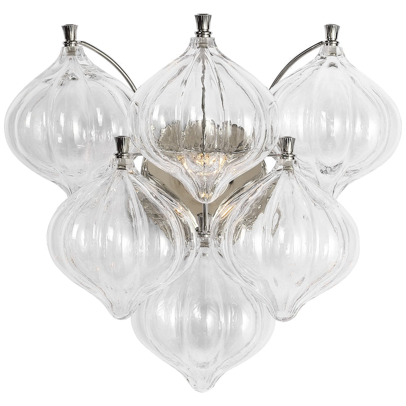 Visual Comfort Signature JN 2146PN-CG LED Wall Sconce, Polished Nickel