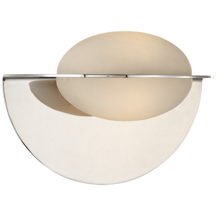 Visual Comfort Signature KW 2001PN-ALB LED Wall Sconce, Polished Nickel