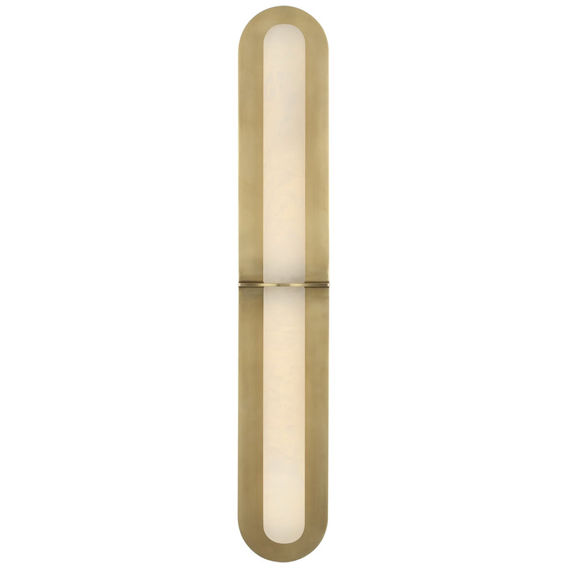 Visual Comfort Signature KW 2002AB-ALB LED Wall Sconce, Antique-Burnished Brass