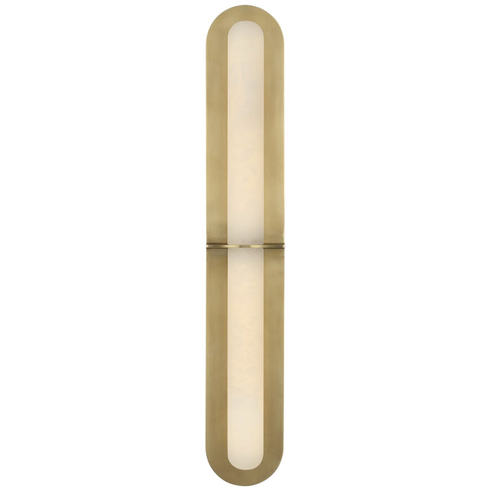Visual Comfort Signature KW 2002AB-ALB LED Wall Sconce, Antique-Burnished Brass