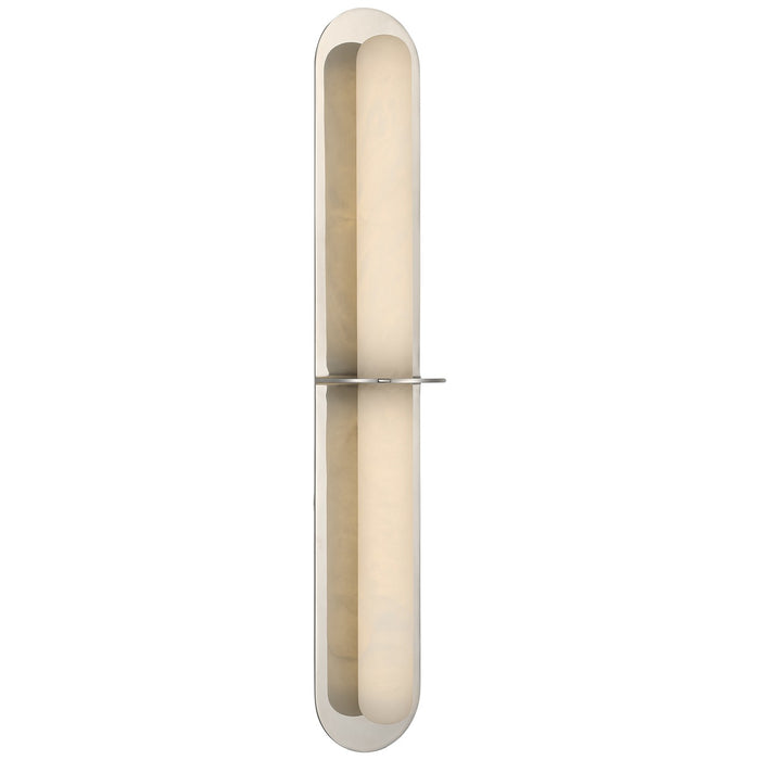 Visual Comfort Signature KW 2002PN-ALB LED Wall Sconce, Polished Nickel