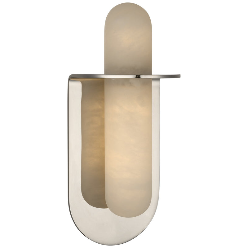 Visual Comfort Signature KW 2003PN-ALB LED Wall Sconce, Polished Nickel