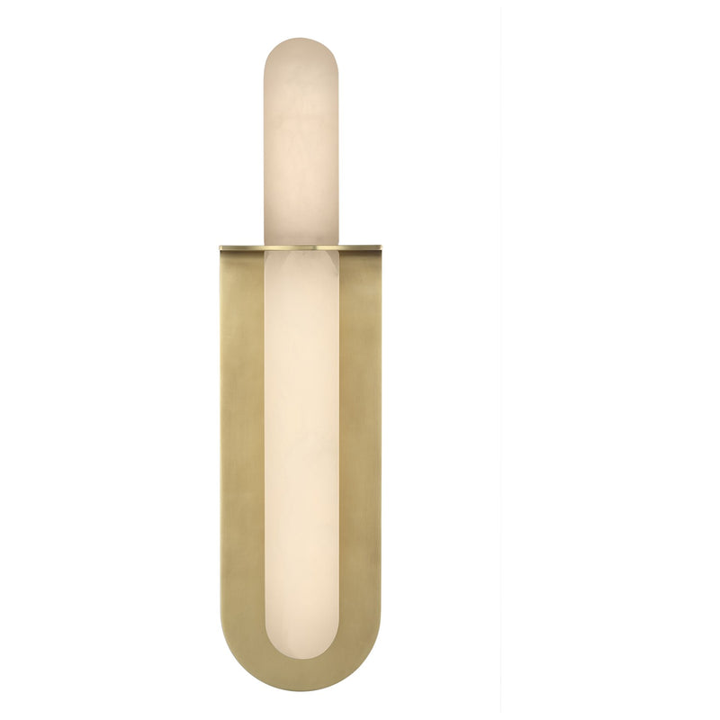 Visual Comfort Signature KW 2004AB-ALB LED Wall Sconce, Antique-Burnished Brass