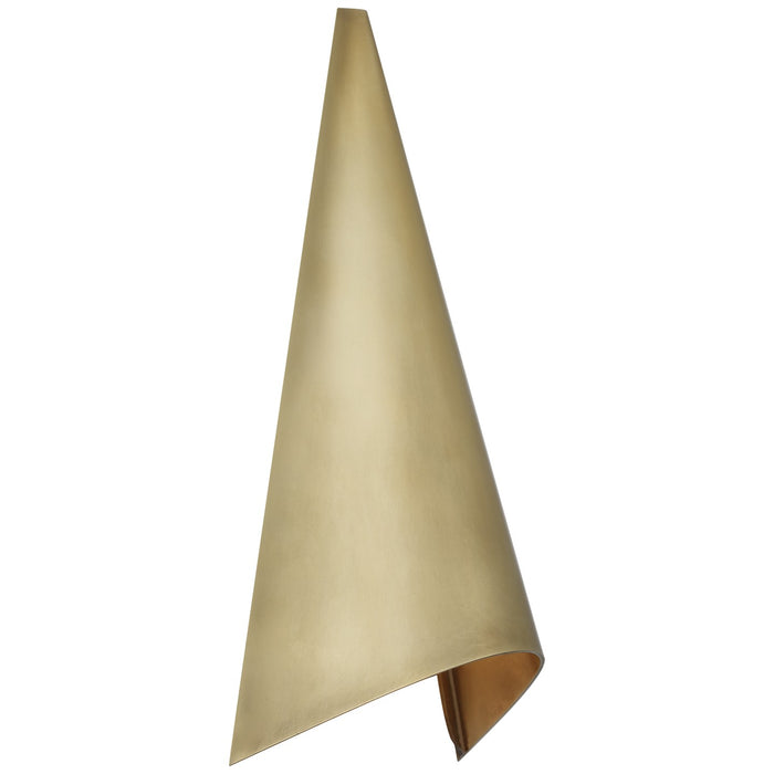 Visual Comfort Signature KW 2634AB LED Wall Sconce, Antique-Burnished Brass