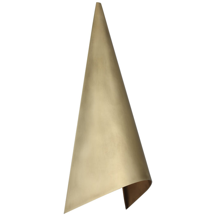 Visual Comfort Signature KW 2635AB LED Wall Sconce, Antique-Burnished Brass