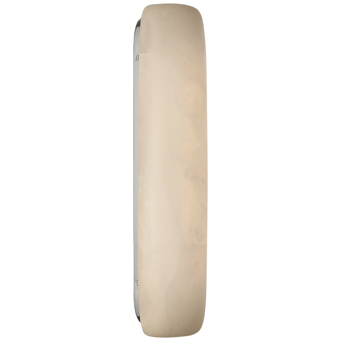 Visual Comfort Signature KW 2670ALB/PN LED Wall Sconce, Alabaster and Polished Nickel