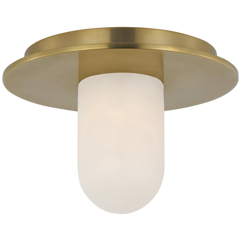 Visual Comfort Signature KW 4005AB-ALB LED Flush Mount, Antique-Burnished Brass