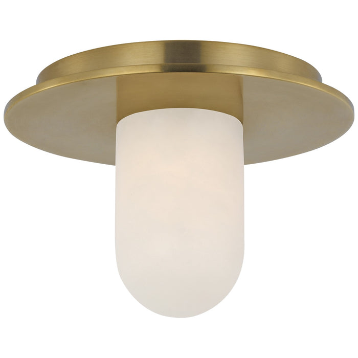 Visual Comfort Signature KW 4005AB-ALB LED Flush Mount, Antique-Burnished Brass