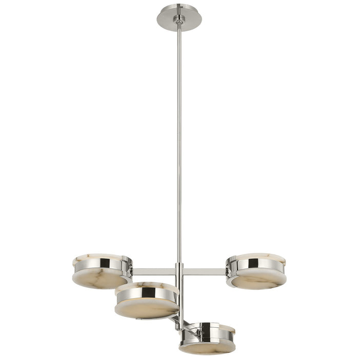 Visual Comfort Signature KW 5606PN-ALB LED Semi-Flush Mount, Polished Nickel