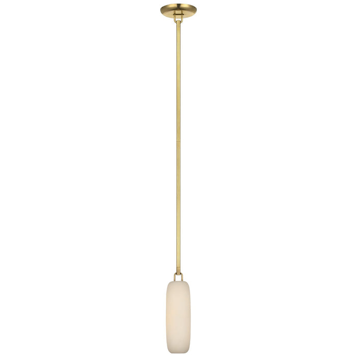 Visual Comfort Signature KW 5901AB-ALB LED Pendant, Antique-Burnished Brass