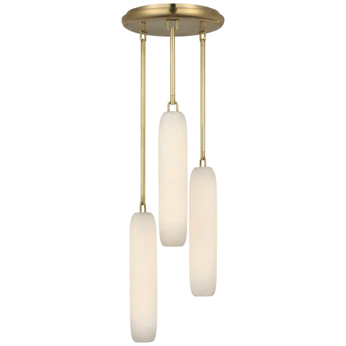 Visual Comfort Signature KW 5910AB-ALB LED Pendant, Antique-Burnished Brass