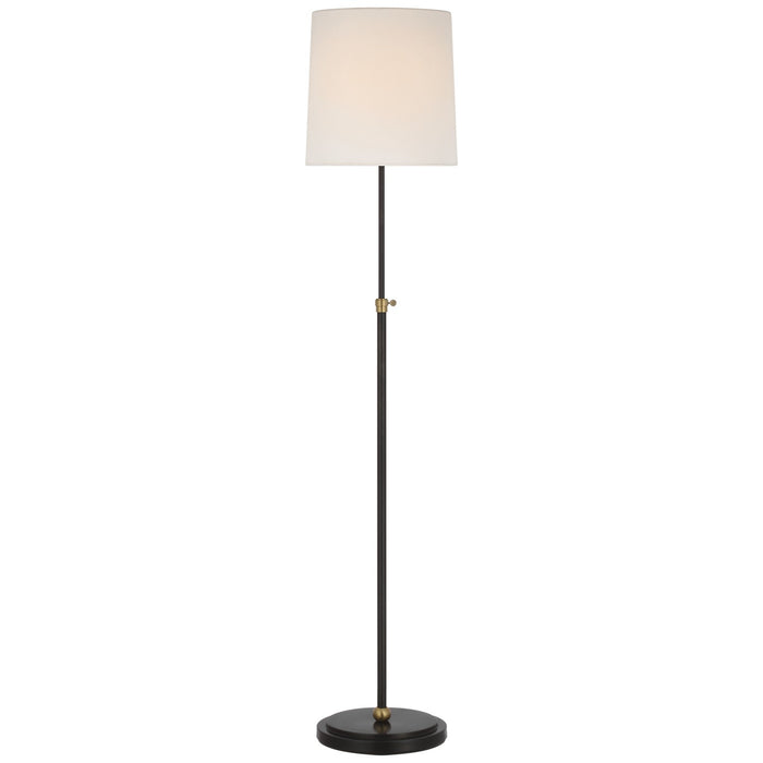 Visual Comfort Signature TOB 1022BZ/HAB-L-CL LED Floor Lamp, Bronze and Hand-Rubbed Antique Brass