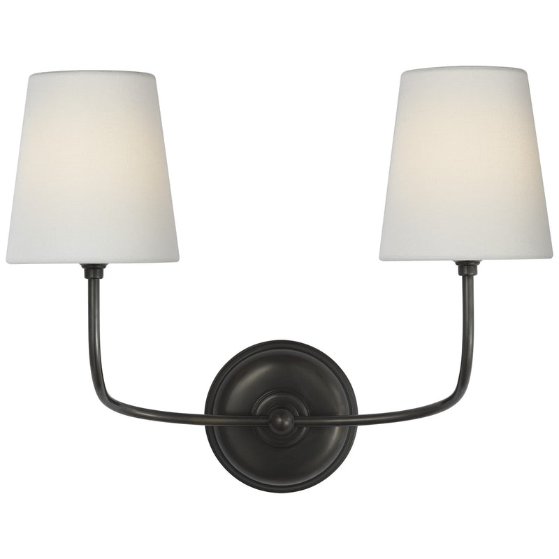 Visual Comfort Signature TOB 2088BZ-L-CL LED Wall Sconce, Bronze