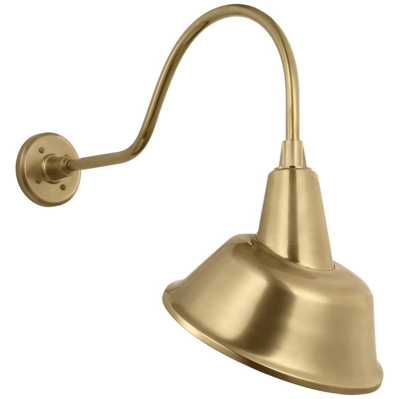 Visual Comfort Signature TOB 2802HAB/S3-HAB LED Barn Light, Hand-Rubbed Antique Brass