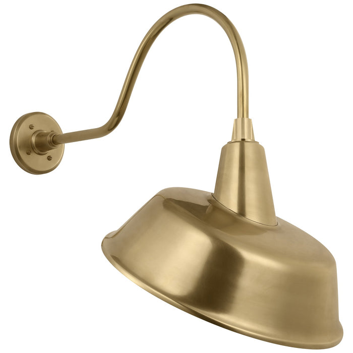 Visual Comfort Signature TOB 2802HAB/S4-HAB LED Barn Light, Hand-Rubbed Antique Brass