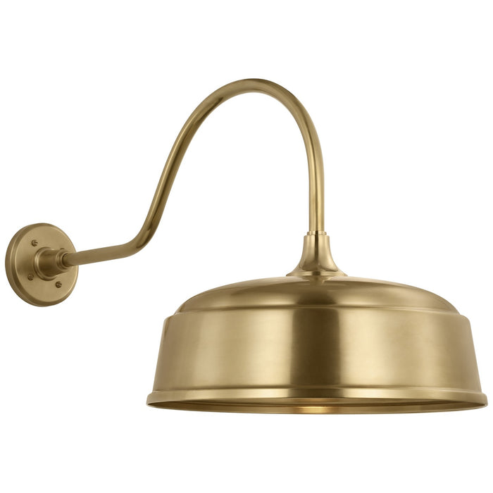 Visual Comfort Signature TOB 2802HAB/S7-HAB LED Barn Light, Hand-Rubbed Antique Brass
