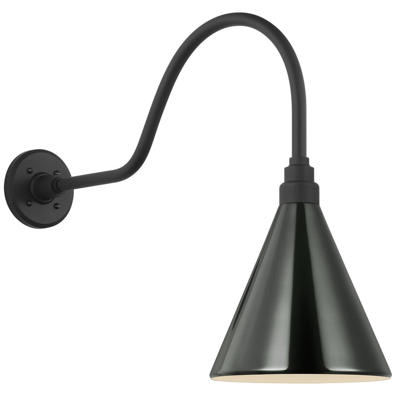 Visual Comfort Signature TOB 2802MBK/S10-G LED Barn Light, Matte Black