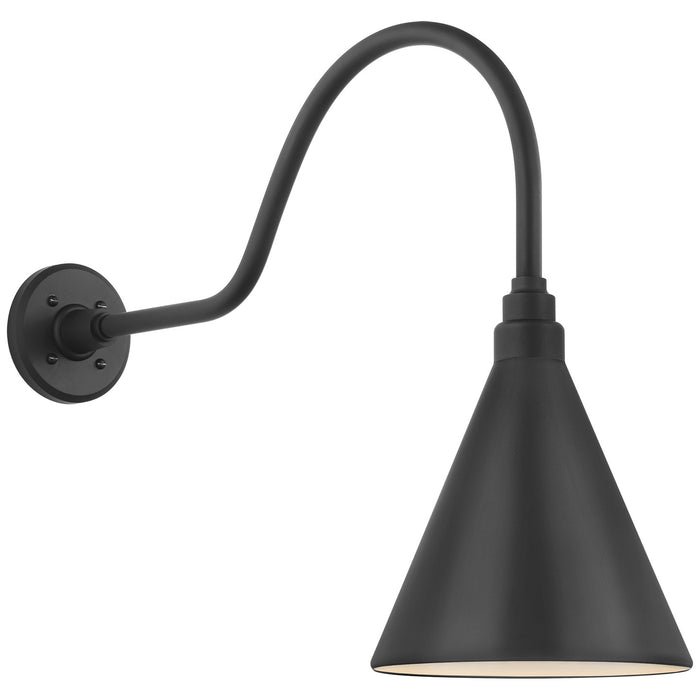 Visual Comfort Signature TOB 2802MBK/S10-MBK LED Barn Light, Matte Black