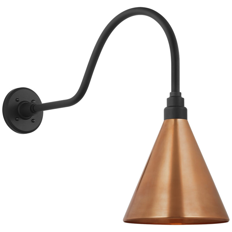 Visual Comfort Signature TOB 2802MBK/S10-SC LED Barn Light, Matte Black