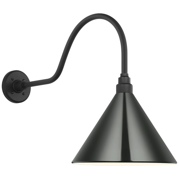 Visual Comfort Signature TOB 2802MBK/S11-G LED Barn Light, Matte Black