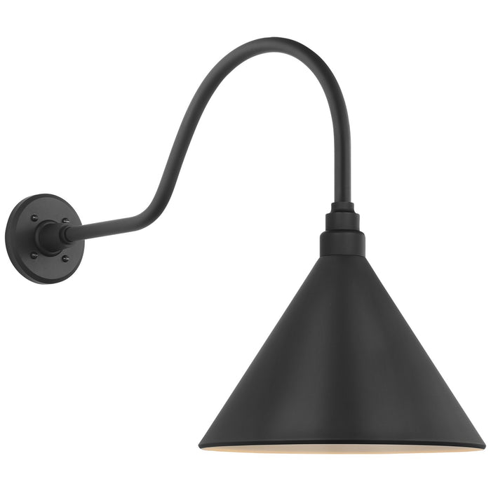Visual Comfort Signature TOB 2802MBK/S11-MBK LED Barn Light, Matte Black