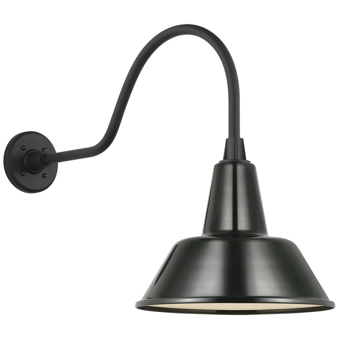 Visual Comfort Signature TOB 2802MBK/S1-G LED Barn Light, Matte Black