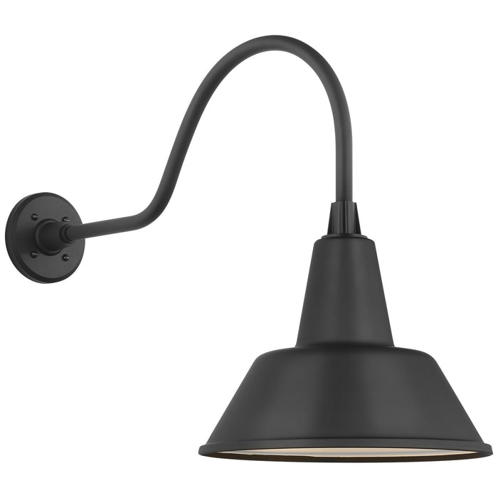 Visual Comfort Signature TOB 2802MBK/S1-MBK LED Barn Light, Matte Black